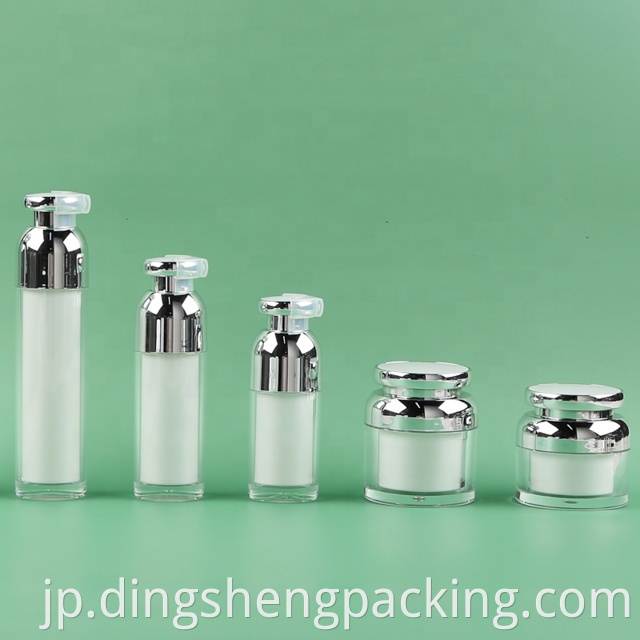 Wholesale price cosmetics plastic bottles Acrylic airless lotion bottles empty bottles